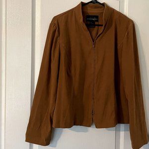 Women's Blazer  Size 14 Camel Brown Color